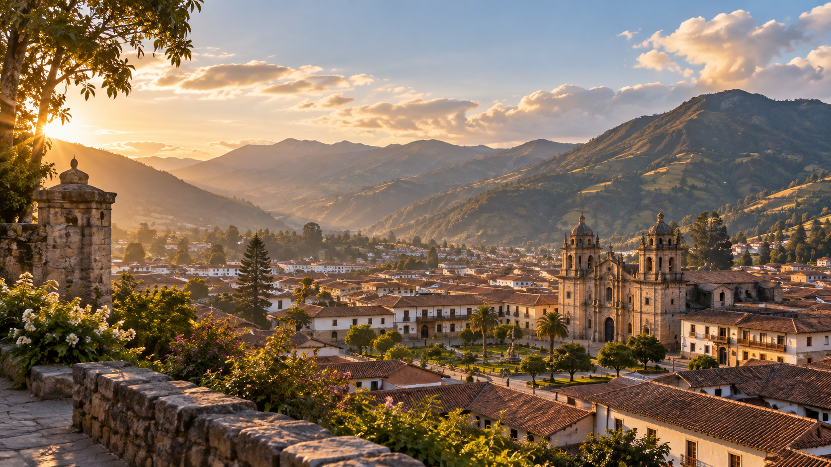Vista panorámica de Cajamarca